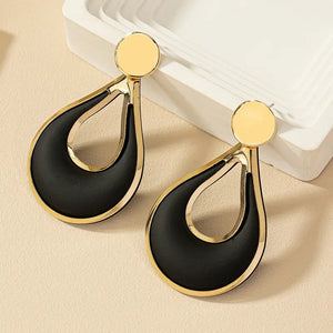 Creative Water Drop Design Dangle Earrings Iron 14K Gold Plated Jewelry Suitable For Women