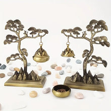 Load image into Gallery viewer, Pine-Inspired Incense Burner - Mountain &amp; Tree Hanging Stove, Tranquil Zen Aromatherapy Decor