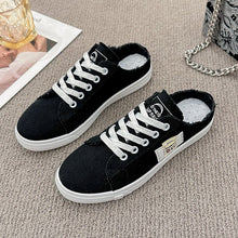 Load image into Gallery viewer, Frayed Hem Lace Up Canvas Sneakers in 3 Beautiful Colors - #shop_name - Shoes