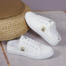 Load image into Gallery viewer, Frayed Hem Lace Up Canvas Sneakers in 3 Beautiful Colors - #shop_name - Shoes