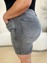 Load image into Gallery viewer, Full Size High Waist Washed Denim Shorts, Gray - #shop_name - Shorts