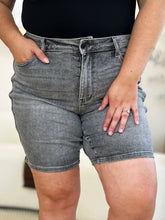 Load image into Gallery viewer, Full Size High Waist Washed Denim Shorts, Gray - #shop_name - Shorts