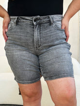 Load image into Gallery viewer, Full Size High Waist Washed Denim Shorts, Gray - #shop_name - Shorts