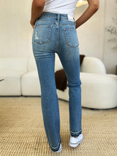 Load image into Gallery viewer, Full Size Mid Rise Destroyed Hem Distressed Jeans - #shop_name - Pants