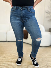 Load image into Gallery viewer, Full Size Mid Waist Distressed Slim Jeans - #shop_name - Pants