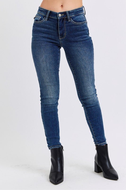 Full Size Run Mid - Rise Waist Skinny Jeans with Thermal Lining - #shop_name - Pants