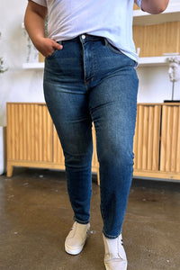 Full Size Tummy Control High Waist Slim Jeans - #shop_name - Pants