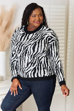 Load image into Gallery viewer, Heimish Full Size Zebra Print Sweater For Women - #shop_name - women clothes