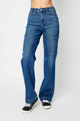 Judy Blue Full Size High Waist Cargo Jeans - #shop_name - Pants