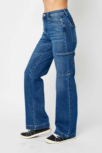 Judy Blue Full Size High Waist Cargo Jeans - #shop_name - Pants