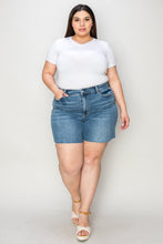 Load image into Gallery viewer, Judy Blue Full Size High Waist Slim Denim Shorts - #shop_name - Shorts