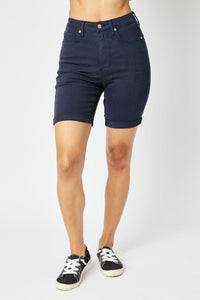 Judy Blue Full Size High Waist Tummy Control Bermuda Shorts - #shop_name - Shorts