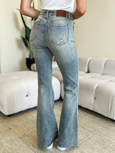 Judy Blue Full Size Mid Rise Flare Jeans - #shop_name - Pants