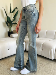 Judy Blue Full Size Mid Rise Flare Jeans - #shop_name - Pants