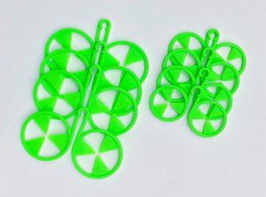 Keep Wash - Circle Sock Clips For Washing Machine, Dryer, And Drawer - Color: Green