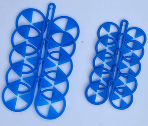 Keep Wash - Circle Sock Clips For Washing Machine, Dryer, And Drawer - Color: Blue