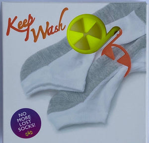 Keep Wash - Circle Sock Clips For Washing Machine, Dryer, And Drawer - Color: Yellow