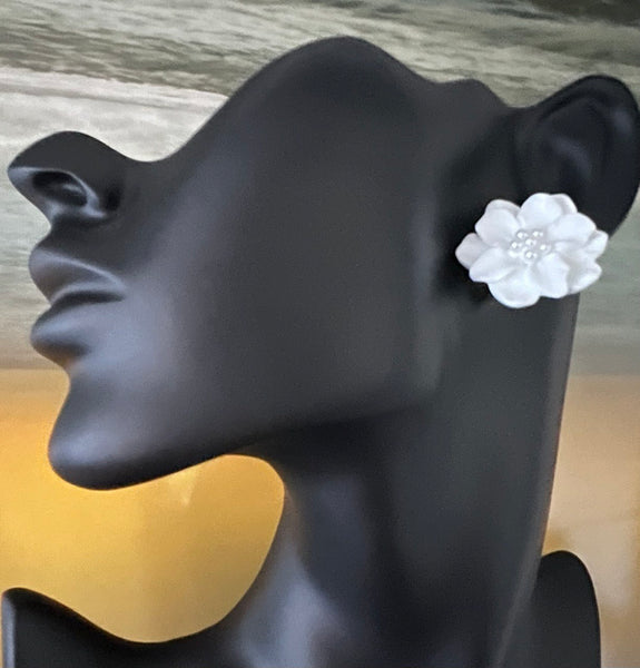 Camellia Flower Stud & Drop Earrings