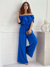 Load image into Gallery viewer, Ruffled Off - Shoulder Wide Leg Jumpsuit, One - Piece Dress in 2 Colors for Women - #shop_name - women clothes