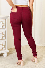 Load image into Gallery viewer, YMI Jeanswear Skinny Jeans with Pockets, Color: Burgundy, All Sizes - #shop_name - women clothes