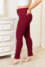 Load image into Gallery viewer, YMI Jeanswear Skinny Jeans with Pockets, Color: Burgundy, All Sizes - #shop_name - women clothes