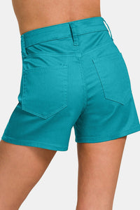 Zenana High Waist Denim Shorts - #shop_name - Shorts