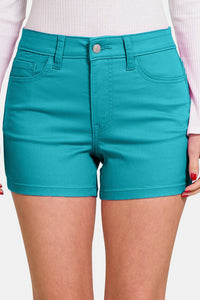 Zenana High Waist Denim Shorts - #shop_name - Shorts