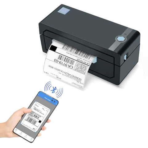 JADENS Bluetooth Thermal Shipping Label Printer – Wireless 4x6 Shipping Label Printer, Compatible with Android&iPhone and Windows, Widely Used for Ebay, Amazon, Shopify, Etsy, USPS