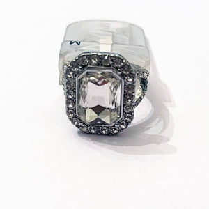 Beautiful Simulated Ring with Zirconia Stone and a Big Gemstone for Her