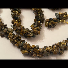 Load image into Gallery viewer, A Set Of Unique Necklace + Bracelet + Earring- Tiger’s Eye Stones