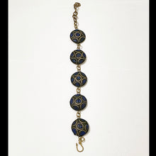 Load image into Gallery viewer, Tibet Nepal ethnic style Bracelet with Steel Chain and 5 Pendants