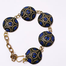 Load image into Gallery viewer, Tibet Nepal ethnic style Bracelet with Steel Chain and 5 Pendants