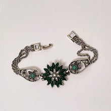 Load image into Gallery viewer, Luxury Green Stainless Steel Bracelet Designed with Agate Stone- Gift for Her