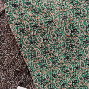 An Elegant 68” X32” Termeh Embroidered Fabric with Paisley Pattern - Perfect for Making Pillow or Table-Top