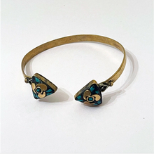 Load image into Gallery viewer, Tibet Nepal Indian Style Brass Cuff Bracelet - Unisex Style#2