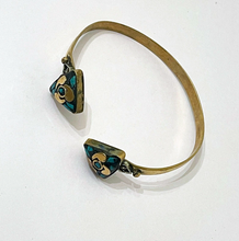 Load image into Gallery viewer, Tibet Nepal Indian Style Brass Cuff Bracelet - Unisex Style#2