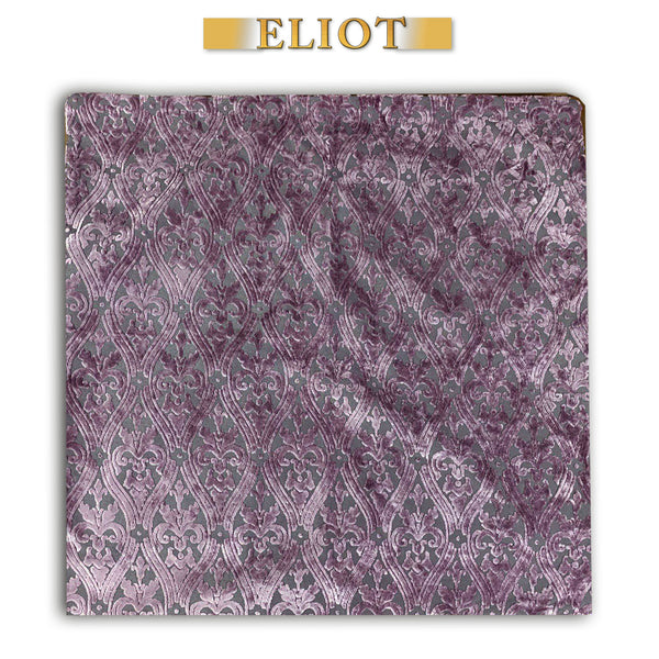 Bellagio- Chic Pillow Cover- Imperial Pattern- Color: Plum